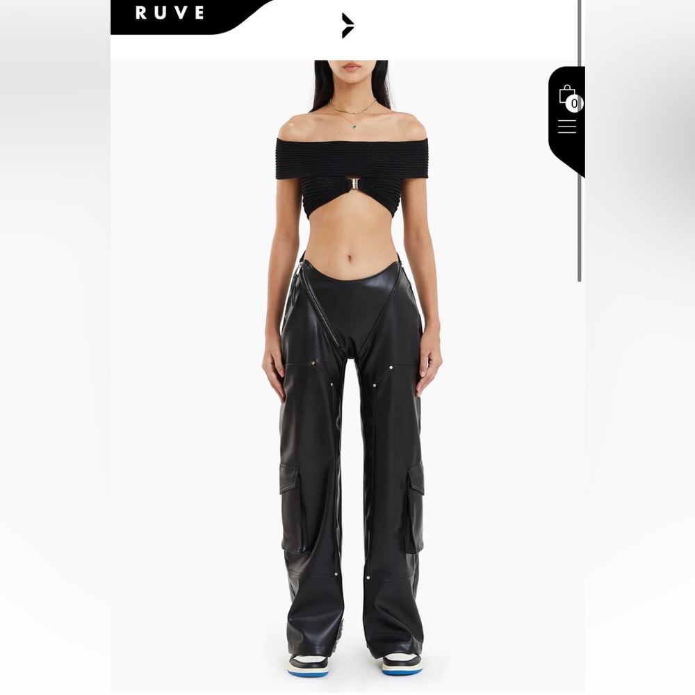 RUVE AMAJ PANTS-LEATHER (Brand new w tags)
